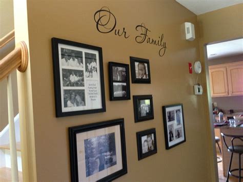 Family black & white photo collage wall | Frames on wall, Picture ...