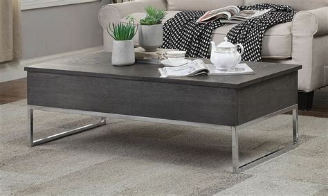 Alibaba.com offers 2939 coffee table with storage ottomans products. Acme 81170 Iban gray oak finish wood lift top coffee table ...