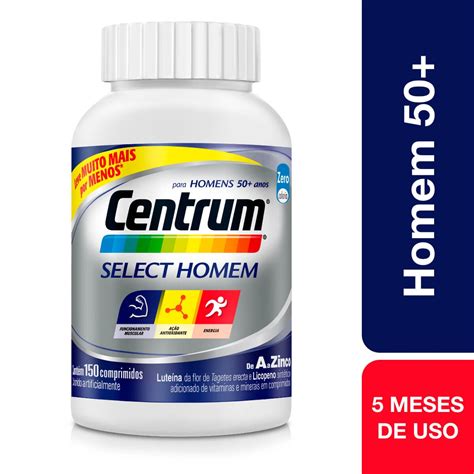 Suplemento Vitamínico Mineral Centrum Select Homem Com 150 Comprimidos