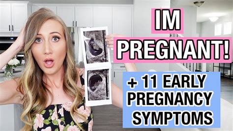 Im Pregnant Telling My Husband Im Pregnant 11 Early 0 4 Week Pregnancy Symptoms Youtube