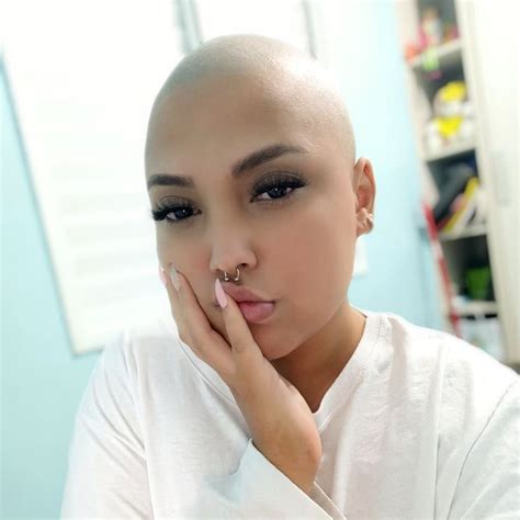 Heloisa Dias Montess Instagram Profile Post “maaaacio 🥰 Shave Bald Blue” Nostril Hoop