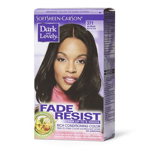Fade Resistant Jet Black Permanent Hair Color By Dark And Lovely