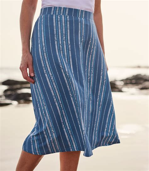 Stripe Womens Jersey A Line Skirt Woolovers Au