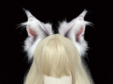 Realistic Forest Catlynx Ears Headbandjungle Cat Earanimal Etsy