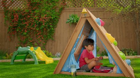 Kidkraft A Frame Hideaway And Climber Youtube