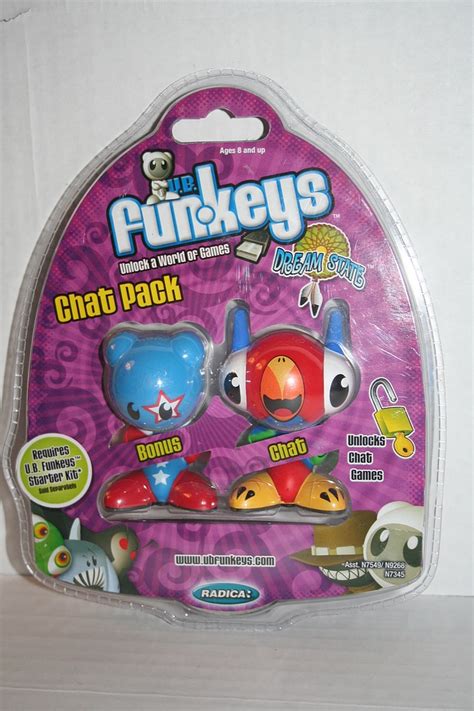 Mattel Ubfunkeys Chat Pack Communication Masters 3 Parry Game