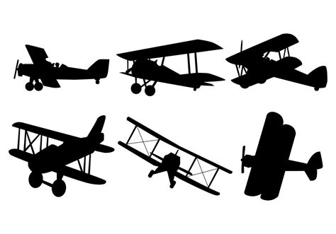 Simple Biplane Silhouette Clipart 20 Free Cliparts Download Images On