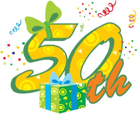 Download High Quality Birthday Clipart Free 50th Transparent Png Images