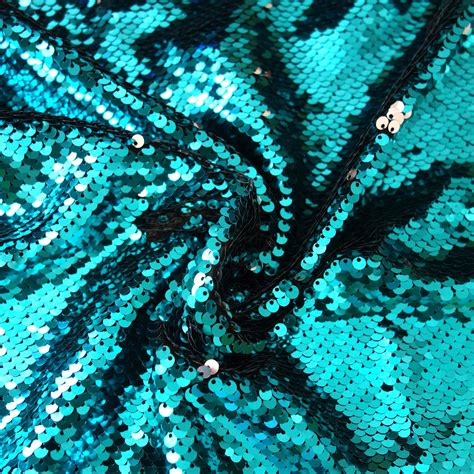 50cm130cm Mermaid Reversible Sequin Fabric High Density Reversible