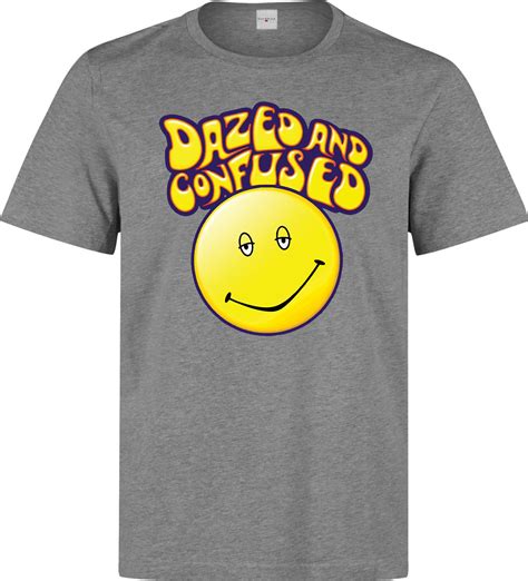 Dazed And Confused Smile Logo Men Gray T Shirt Rageal