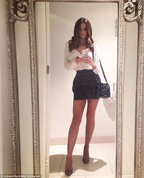 Emily Simms Posts Selfie Flaunting Very Long Legs