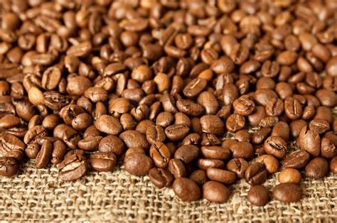 Heap Of The Coffee Grains Stock Image Colourbox