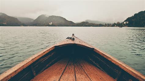 Landscape Lake Boat Wallpapers Hd Desktop And Mobile Backgrounds