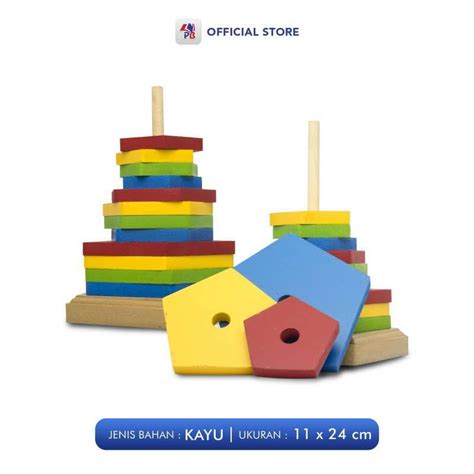 Jual Mainan Edukasi Balok Kayu Alat Peraga Untuk Anak Tk Paud Edukatif