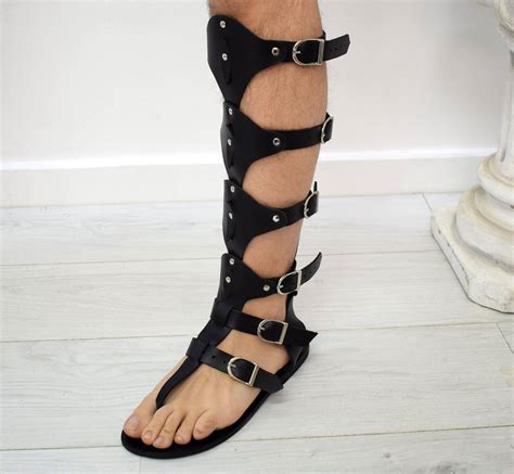 Gladiator Roman Men Grecian Spartan Sandals Free Shipping Via Dhl