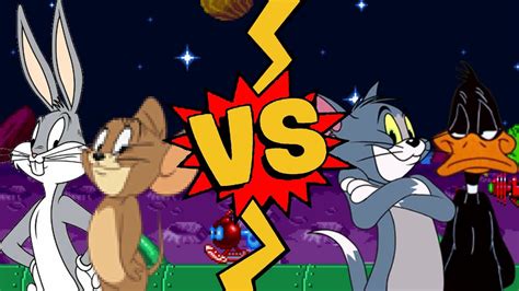 M U G E N Battles Bugs Bunny Jerry Mouse Vs Tom Cat Daffy Duck Youtube