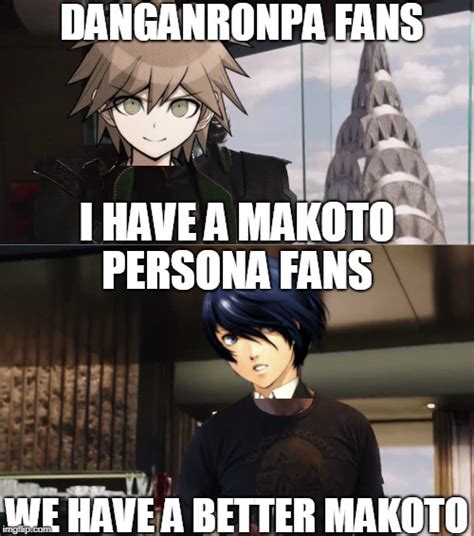 Danganronpa Vs Persona Makoto Wars Imgflip