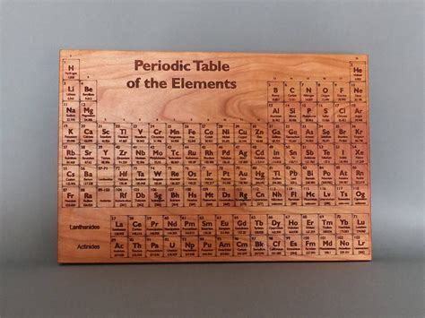 Periodic Table Cutting Board Periodic Table Engraved On Etsy