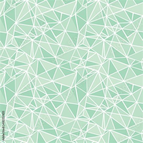 Vector Mint Green Geometric Mosaic Triangles Repeat Seamless Pattern