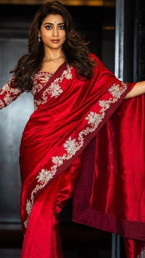 Drishyam 2 Actress Shriya Saran Different Saree Looks Try This Wedding Season