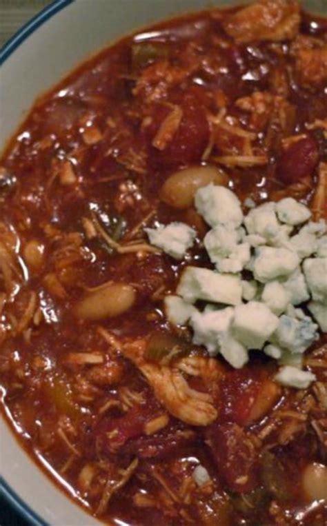 Slow Cooker Buffalo Chicken Chili Ready To Eat Dinner Once A Month