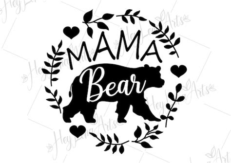 Mama Bear Svg Mothers Day Svg Mom Life Svg Mama Svg Etsy