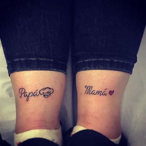 Tatuajes Dedicados Para La Mamá Y El Papá Mamas Con Familia