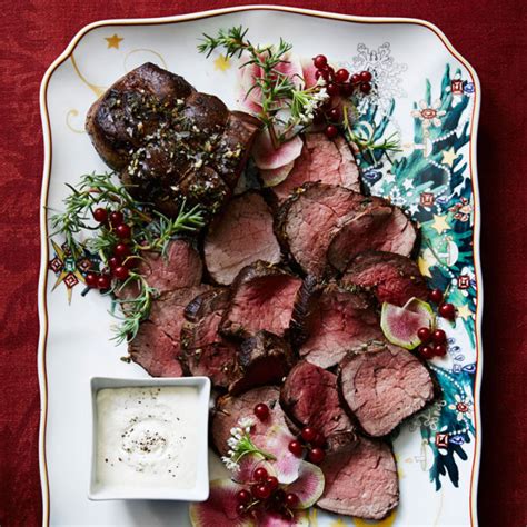 Tie the beef with butcher's string and rub with the olive oil. Herb-Crusted Beef Tenderloin Recipe | Williams-Sonoma Taste