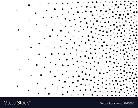Abstract Gradient Halftone Random Dots Background Vector Image