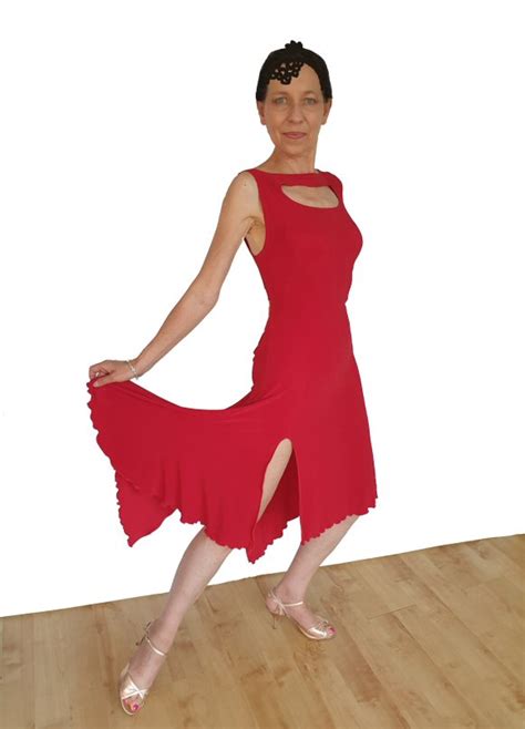 Tango Dress With Front Opening Various Colours Zem Dancesportuk