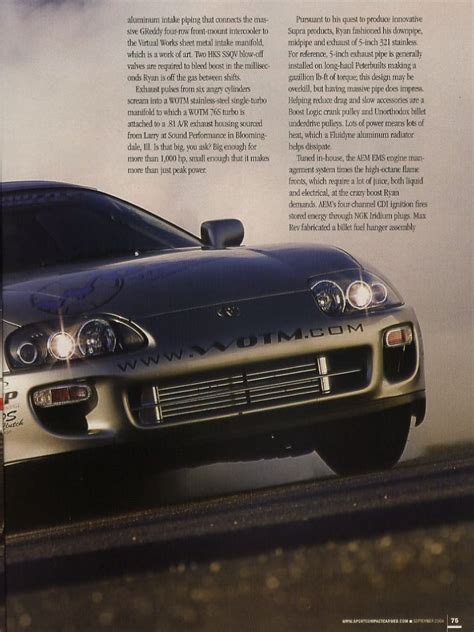 Toyota Supra Mkiv Magazine Articles
