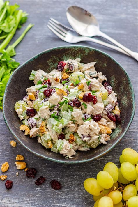 Cranberry Walnut Chicken Salad Recipe Happy Foods Tube