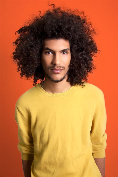 Curly hair is very hard to take care of. Big Messy Hairstyle for Curly Hair Men Pictures