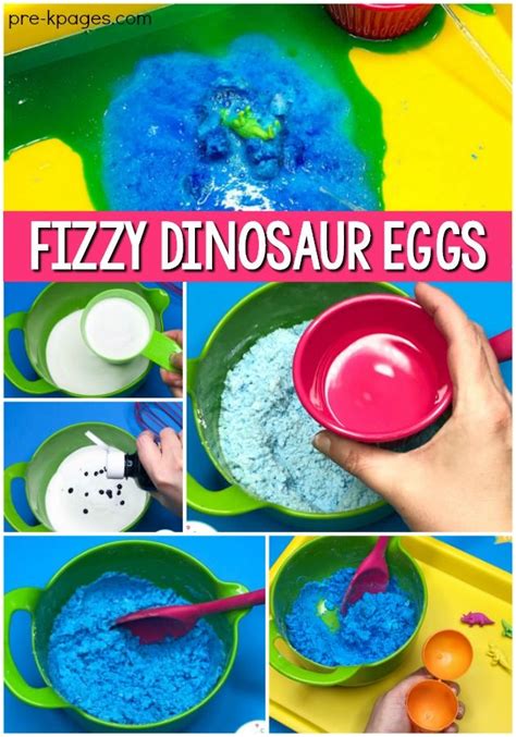 dinosaur eggs fizzy science experiment pre k pages dinosaur