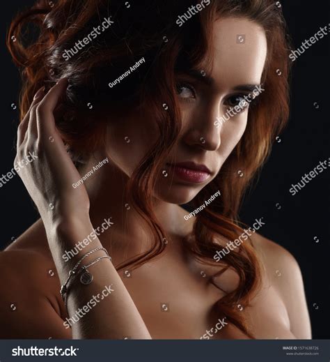 Studio Portrait Beautiful Sad Girl Posing Stock Photo Shutterstock