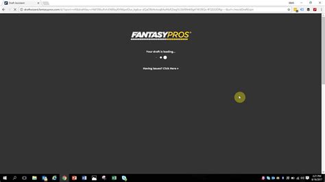 Choose a room below to join a fantasy football mock draft now! Syncing ESPN Mock Drafts with Fantasy Pros Draft Assistant ...