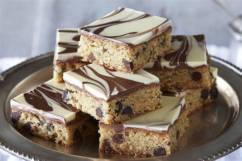 Easy Marbled Choc Chip Slice