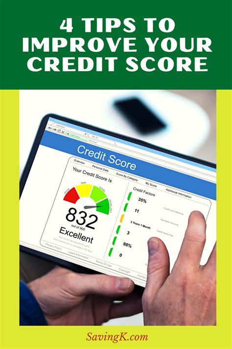 Want To Improve Your Credit Score Try These Tips Saving K