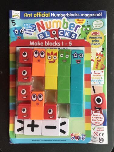 New Numberblocks 1 5 Set With Numberblock Magazine Number Blocks Math