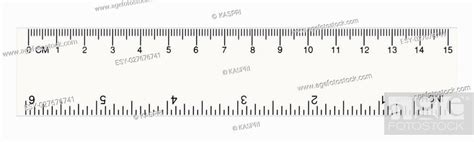 White Transparent Ruler Isolated Inch And Centimetre Inches