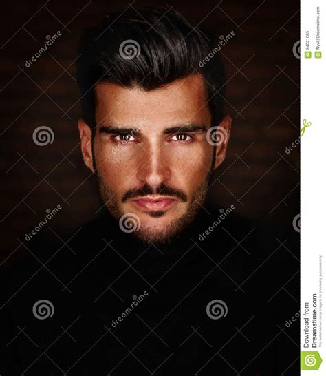 Portrait Photo Of Cool Handsome Young Man Stock Image Image Of