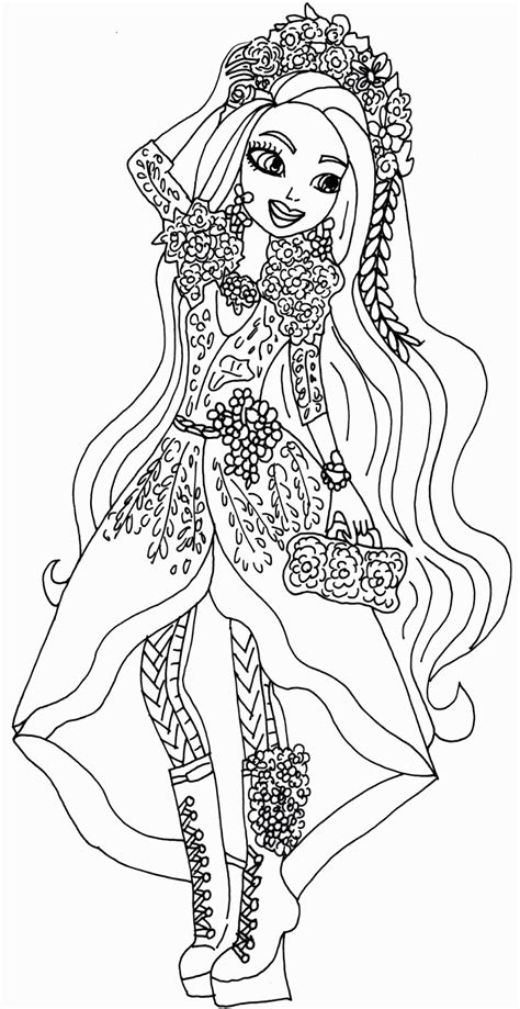 Ever After High Lizzie Hearts Coloring Pages