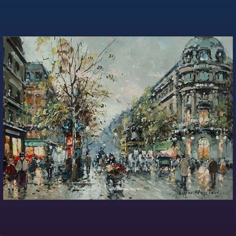 Antoine Blanchard Les Grands Boulevards Et Theatre Du Vaudeville