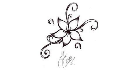 hawaiian flower tattoos - Google Search | Easy flower drawings, Flower sketches, Flower drawing