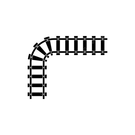 Train Track Clipart Hd Png Train Tracks Vector Design Template