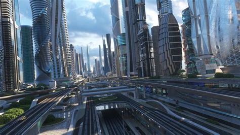 Mi Ciudad Artificial Futuristic City Futuristic Architecture Sci Fi