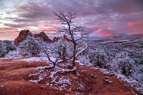Garden Of The Gods With Fresh Snow At Sunrise 02112015