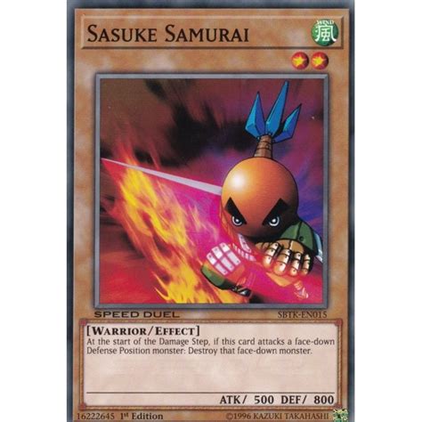 Yu Gi Oh Single Card Sbtk En015 Sasuke Samurai Common Chaos Cards