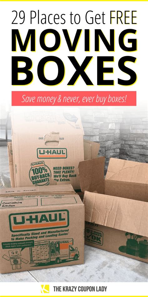 27 Places To Get Free Moving Boxes The Krazy Coupon Lady