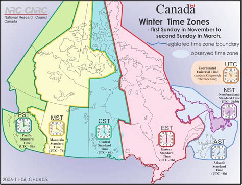 Timezone Map Canada Secretmuseum